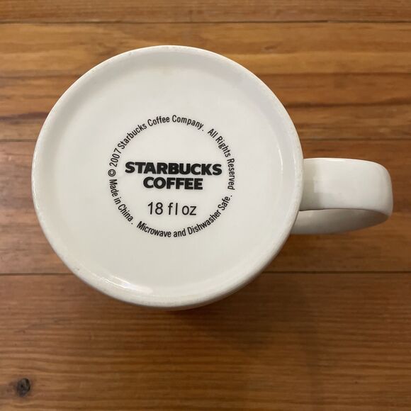 Starbucks Architecture Series Miami Magic City Coffee Mug 18 oz 2007 Ceramic - Picture 2 of 10